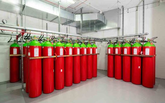Inert Gas Fire Suppression System